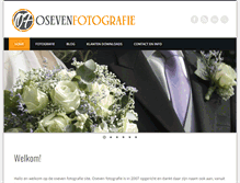 Tablet Screenshot of oseven-fotografie.nl